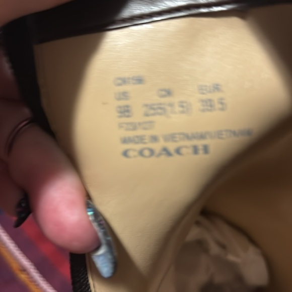 Brand New, Never Wore Coach size 9B Carter Suede Bootie (Maple) - Picture 9 of 9